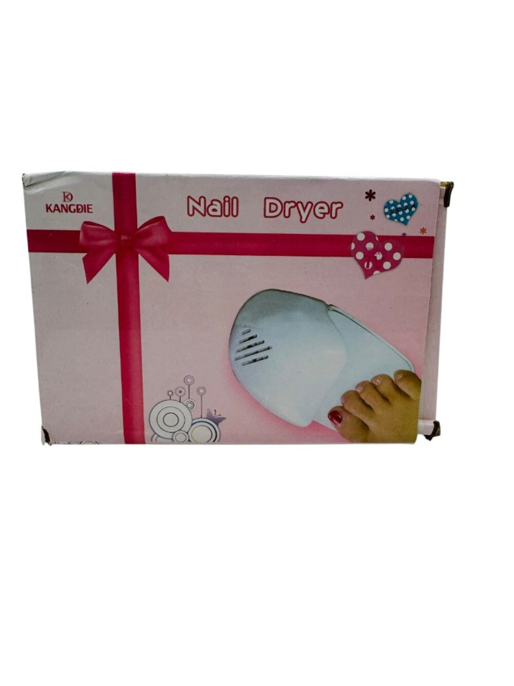 Kangdie Nail Dryer With Battery Operation - Compact & Lightweight Design